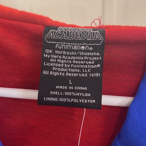 My Hero academia jacket. Size large. Red and blue - Picture 3 of 6